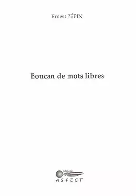 Couverture du produit · Boucan de mots libres