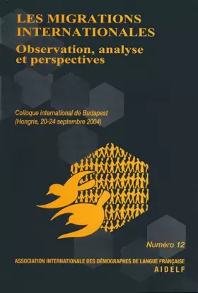 Couverture du produit · Les migrations internationales : Observation, analyse et perspectives