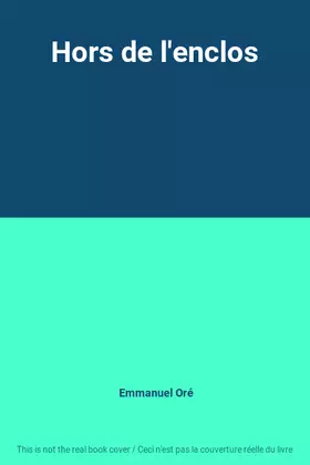 Couverture du produit · Hors de l'enclos