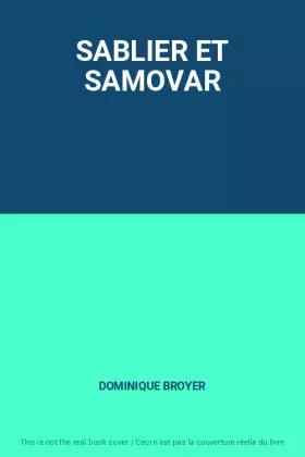 Couverture du produit · SABLIER ET SAMOVAR