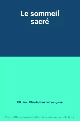 Couverture du produit · Le sommeil sacré