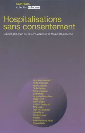 Couverture du produit · Hospitalisations sans consentement