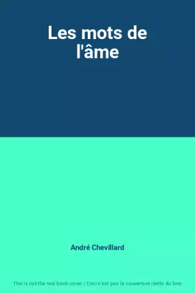 Couverture du produit · Les mots de l'âme