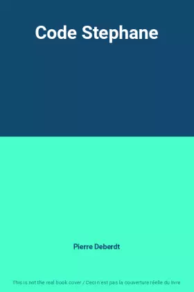 Couverture du produit · Code Stephane