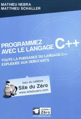 Couverture du produit · Programmez avec le langage C++