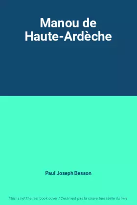 Couverture du produit · Manou de Haute-Ardèche