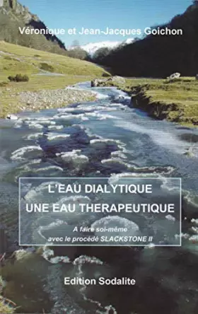Couverture du produit · l'eau dialytique, une eau thérapeutique
