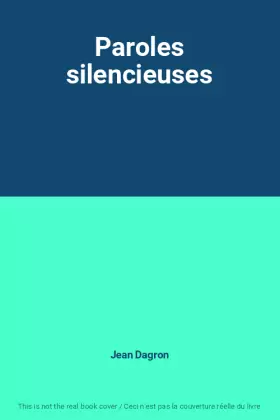 Couverture du produit · Paroles silencieuses