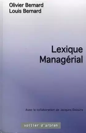 Couverture du produit · Lexique Managérial