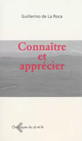 Couverture du produit · Connaitre et Apprecier