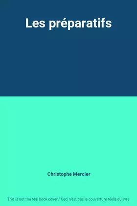 Couverture du produit · Les préparatifs