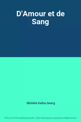 Couverture du produit · D'Amour et de Sang