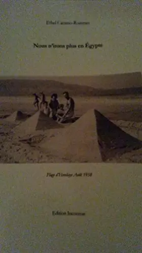 Couverture du produit · Nous n'irons plus en Egypte