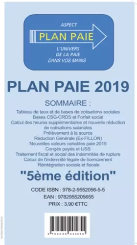 Couverture du produit · Plan paie