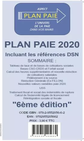 Couverture du produit · Plan paie