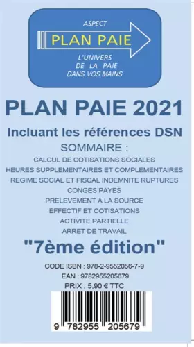 Couverture du produit · Plan paie