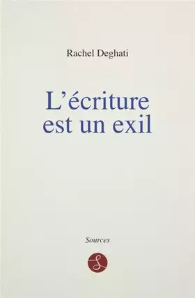 Couverture du produit · L'écriture est un exil