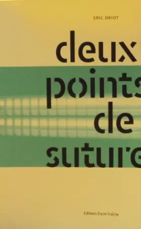 Couverture du produit · Deux points de suture