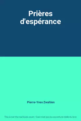 Couverture du produit · Prières d'espérance
