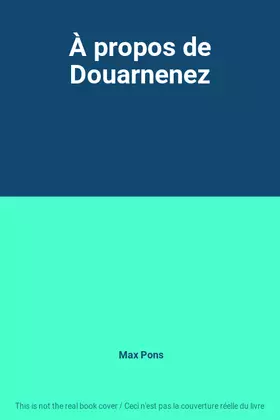 Couverture du produit · À propos de Douarnenez
