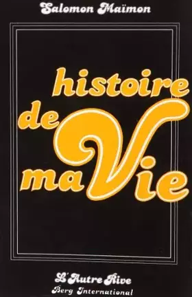 Couverture du produit · Histoire de ma vie