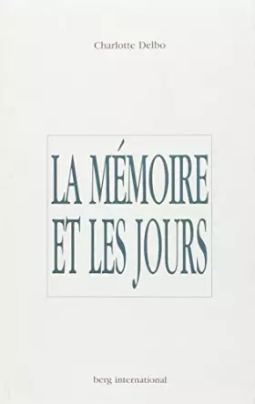 Couverture du produit · La mémoire et les jours