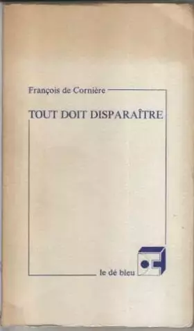 Couverture du produit · Tout doit disparaitre