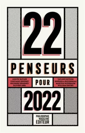 Couverture du produit · 22 penseurs pour 2022