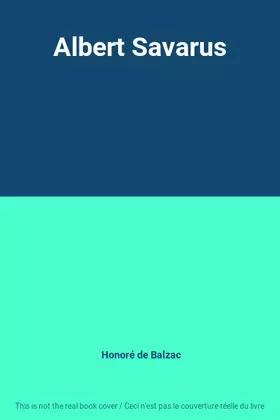 Couverture du produit · Albert Savarus