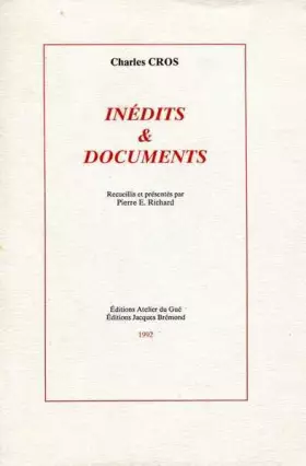 Couverture du produit · Inédits et documents