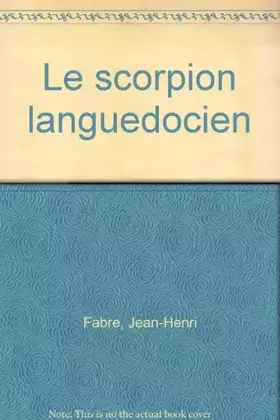 Couverture du produit · Le scorpion languedocien