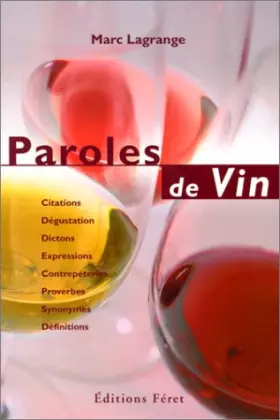 Couverture du produit · Paroles de vin