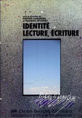 Couverture du produit · Identité, lecture et écriture