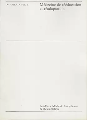 Couverture du produit · Medecine de reeducation et readaptation