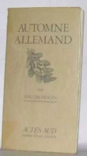 Couverture du produit · Automne allemand