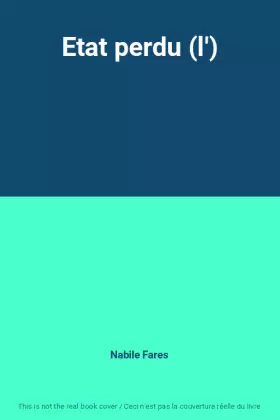 Couverture du produit · Etat perdu (l')
