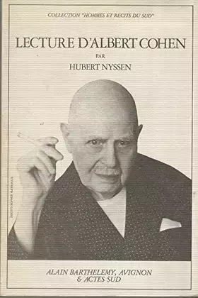 Couverture du produit · Lecture d'Albert Cohen