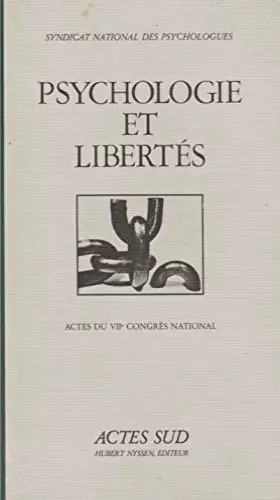 Couverture du produit · Psychologie et libertés