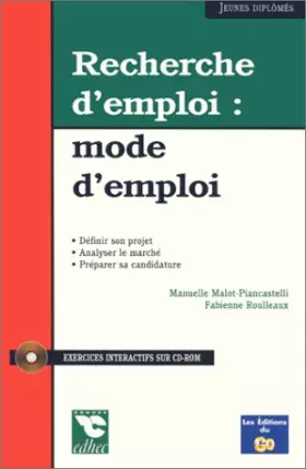 Couverture du produit · RECHERCHE D'EMPLOI . MODE D'EMPLOI
