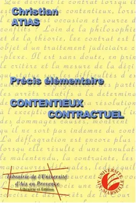 Couverture du produit · Précis élémentaire de contentieux contractuel