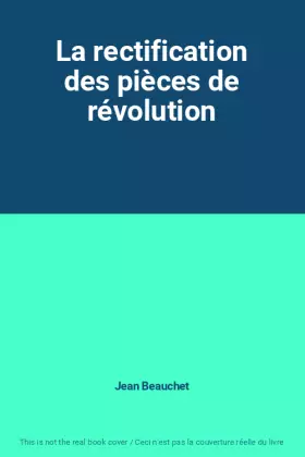 Couverture du produit · La rectification des pièces de révolution