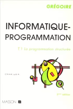 Couverture du produit · La Programmation structurée