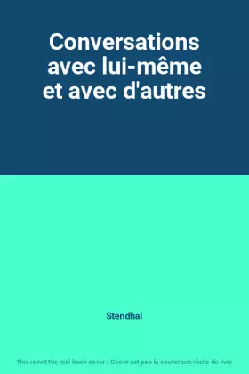 Couverture du produit · Conversations avec lui-même et avec d'autres