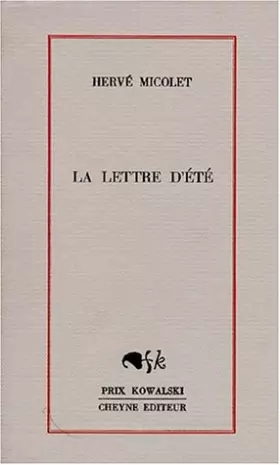 Couverture du produit · La lettre d'été