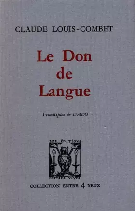 Couverture du produit · Le don de langue