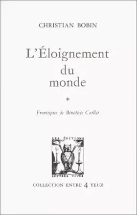 Couverture du produit · L'Eloignement du monde