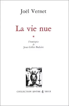 Couverture du produit · La Vie nue