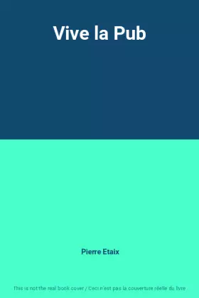 Couverture du produit · Vive la Pub
