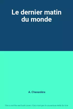 Couverture du produit · Le dernier matin du monde
