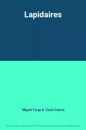 Couverture du produit · Lapidaires